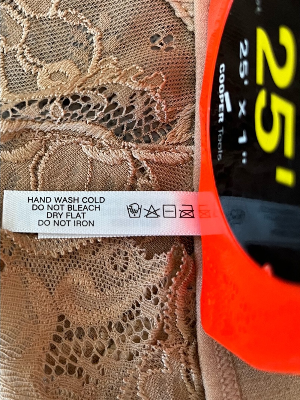 Lace Trim Ribbed Camisole **TAN** Size Small New Soft Feminine Layering Staple - Picture 9 of 11